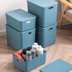 Plastic Storage Bins with lids, Storage Baskets, Container with handle - Image 4