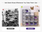 Kuject X-Large Shoe Storage Boxes Organizers Clear Plastic Stackable 12 Pack - Image 4