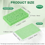 6-Pack Kitchen Sponges, Condense Eco Cellulose Non-Scratch Scrub Heavy Sponge - Image 3