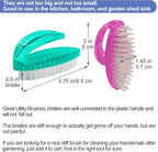 Handle Grip Nail Brush for Cleaning Fingernails Hands & Under Nails, Stiff - Image 2