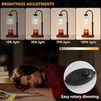 Black Candle Warmer Lamp with Dimmer and Timer, Home Decor Lamp - Image 6