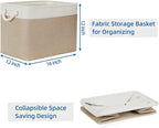 Temary Fabric Storage Baskets 2 Pack Decorative Storage Bins Basket - Image 7