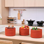 Small Storage Baskets for Organizing, Organizer Bins for Shelves, Small Woven - Image 4