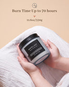 M&SENSE Jasmine & Clean Cotton Spring Scented Candle, 11.6oz Aromatherapy Gifts - Image 4