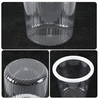 4-Pack Waste Basket Plastic, Small Plastic Garbage Can, 4 Gallon - Image 3