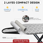 Ironing Board with Silicone Iron Rest pad, Extra Thick Cover, 14x54 Compact and - Image 5