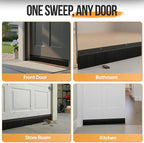 Premium 2 Pack Door Sweep for Bottom – Metal Gap Filler Draft Blocker, Weather - Image 7