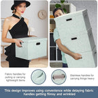 Large 17" 36 Quart Collapsible Stackable Storage Bins - Image 5