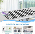 Black White Checkered Plaid Ironing Mat - Image 5