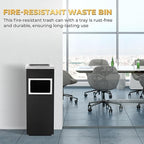 Trash Can Outdoor Waste Container Square Stainless Steel Trash Can - Image 6