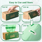 ECOLipak 33 Gallon Compostable Trash Garbage Bags, US BPI ASTM D6400 and OK - Image 5