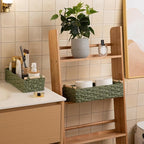 OIAHOMY Toilet Paper Baskets Handmade Paper Rope Decorative Wicker Storage Tank - Image 2