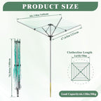 Outdoor Umbrella Drying Rack 165 Feet Umbrella Clothesline - Image 2