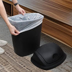 Zopnny 4-Pack 11 Gallon Swing Lid Trash Can, Plastic Swing-Top Garbage Can - Image 6
