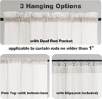 Chyhomenyc Ivory Sheer Curtains 78 Inches Long 2 Panels Set - Image 7