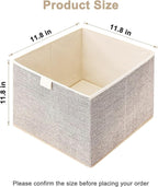 Storage Baskets, 11.8-Inch Woven Fabric Bins, Storage Cubes - Image 2