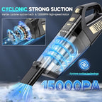 Handheld Vacuum Cordless, 15000PA Strong Suction Hand Held Car Vacuum Cleaner - Image 2