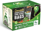 UNNI Compostable Trash Bags, 8 Gallon / 30 Liter, Extra Thick 0.85 mil Medium - Image 6
