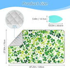 Bright Green Clover St. Patrick Ironing Mat - Image 2