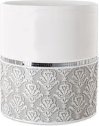 Creative Scents Mirror Damask Small Bathroom Trash Can 1.58 Gal / 6L by CreativeScents