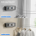 Retractable Twin Clothesline Indoor, Non-Sagging Outdoor Clothes Line - Image 3