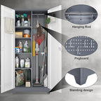 Broom Storage Cabinet, Metal Cabinet - Image 5