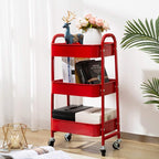 AGTEK Makeup Cart, Movable Rolling Organizer Cart - Image 3