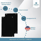 2-Pack Activated Carbon Charcoal Microwave Hood Filters - Image 2