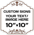 Custom Aluminum Weatherproof Metal Sign by Repaly