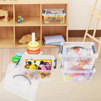 6 Quart Plastic Stackable Storage Latch Bins - Image 6
