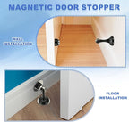 uxcell Magnetic Door Stopper, Stainless Steel Heavy Duty Door Holder, No - Image 6