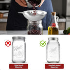 Standard Mason Jar Funnel with Strainer, Large Metal Funnel - Image 6