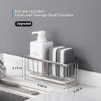 Kavciva Sink Caddy Sponge Holder, 304 Stainless Steel Dish Brush Holder - Image 3