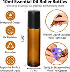 KEYWING 10ml Amber Roller Rottles - Image 2