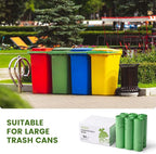 SUPERBIO 64 Gallon Compostable Yard Waste Bags, Lawn & Leaf Bags, Heavy Duty - Image 6