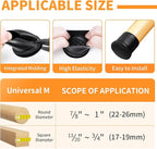 Ezprotekt 24 Pcs Black Chair Leg Sliders - Image 2