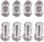 8 Pcs Mop Slippers Socks Floor Cleaning, Microfiber Shoe Covers dust Washable by WellMall