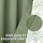 BGment Short Blackout Curtains 40 Inches Length - Image 4