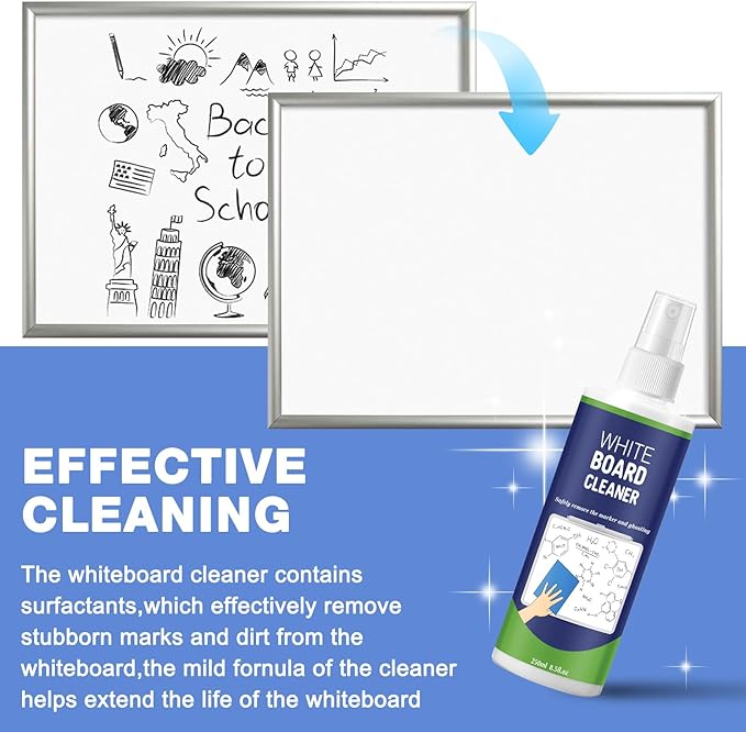 16 Pack Whiteboard Cleaner Spray 8.5oz Dry Erase Board Cleaner - Image 4