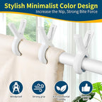 Senbowe 12 Pack Beach Towel Clips, Pool Chair Clips, Heavy Duty Plastic Clothes - Image 4
