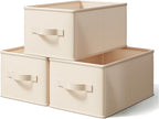 Storage Bins, Fabric Satin Storage Baskets by LaySpace-YourRoomOrganizer