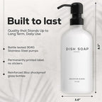 White Glass Hand and Dish Soap Dispenser Set by Brighter Barns - Image 3