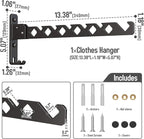 Wall Mounted Clothes Drying Rack, Wall Clothes Hanger Foldable, Laundry Hanger - Image 8