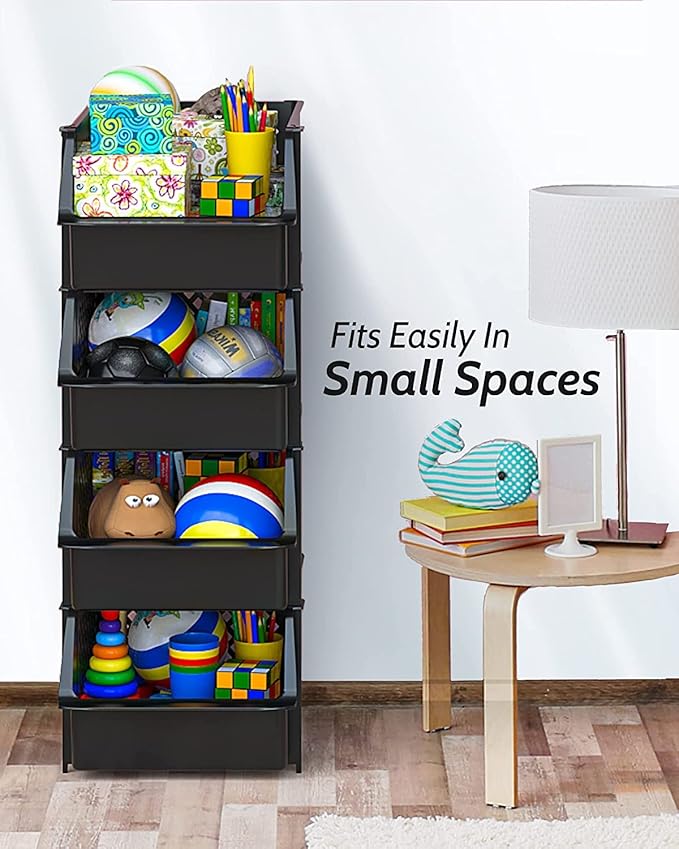 Skywin TidyFriend Plastic Stackable Storage Bins - Image 5