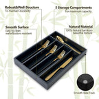Silverware Organizer, 2 Pack 10 Inch Utensil Organizer Kitchen Drawer Organizer - Image 3