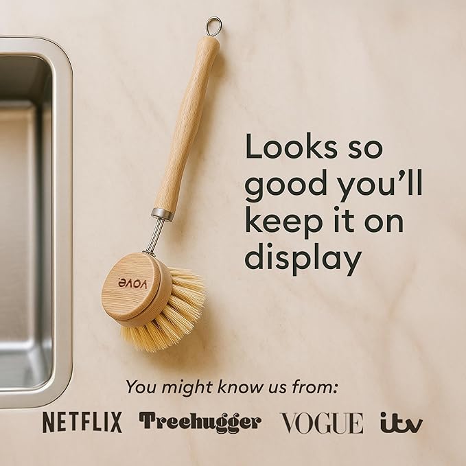 Vove Bamboo Dish Brush, FSC-Certified - Image 6