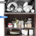 Expandable Storage Shelf, Pantry Organizers and Storage, Adjustable Rustproof - Image 4
