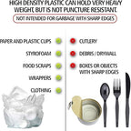 Aluf Plastics 40-45 Gallon Trash Bags Source Reduction Series Value High - Image 4