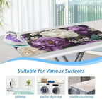 Rose Floral Purple and White Ironing Mat - Image 4