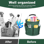 Qivine 17L Cleaning Caddy with Handle, Cleaning Supply Caddy Foldable Cleaning - Image 3